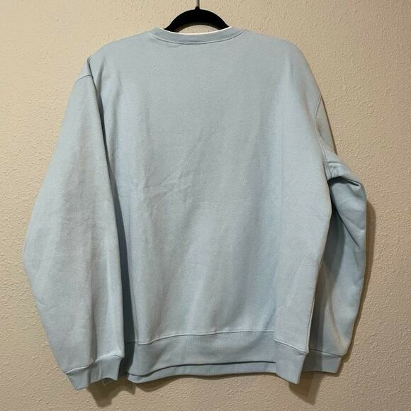Collection Etc Christmas Blue Pre Shrunk Bird Embroidered Pullover Sweatshirt XL - Picture 2 of 7